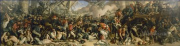 Buque de guerra Painting - Daniel Maclise La muerte de Nelson Batalla naval